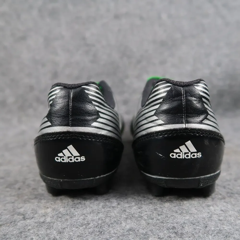 Adidas Shoes Kids 2.5 Soccer Cleats Puntero Black White Sport Athletic Lace Up